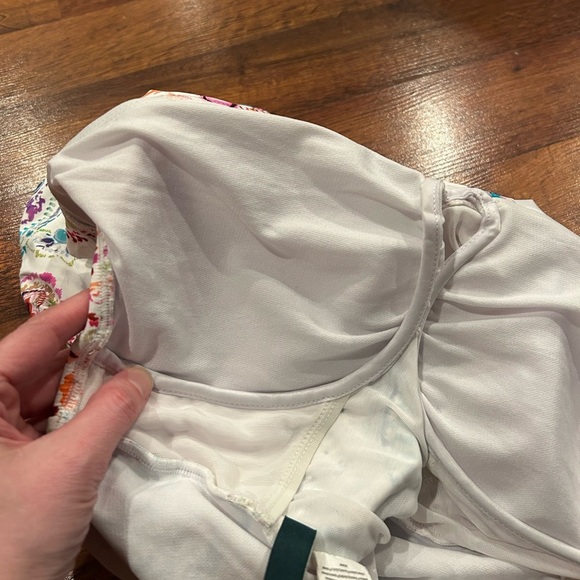 Lauren Ralph Lauren Paisley Underwire Tummy-Control One-Piece Swimsuit Size 12 - Picture 9 of 10